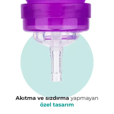 Mamajoo Akıtmaz Pipetli Bardak 270 ml Mor - 5