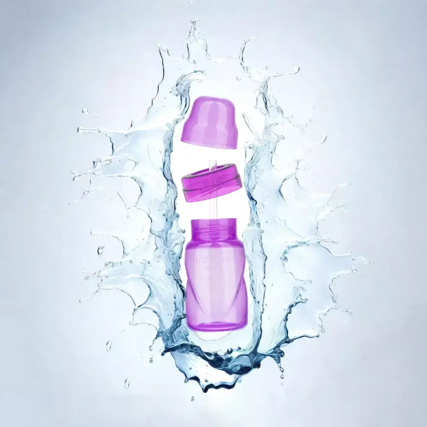 Mamajoo Akıtmaz Pipetli Bardak 270 ml Mor - 7