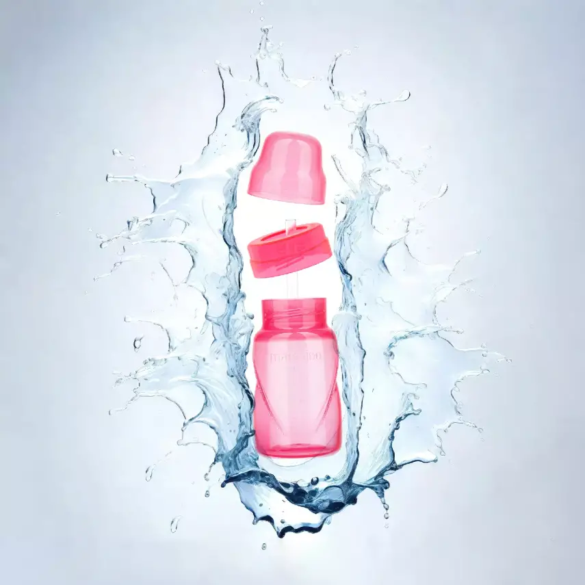 Mamajoo Akıtmaz Pipetli Bardak 270 ml Pembe - 7