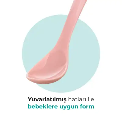 Mamajoo Beslenme Kaşığı ve Saklama Kutusu Powder Pink - 3