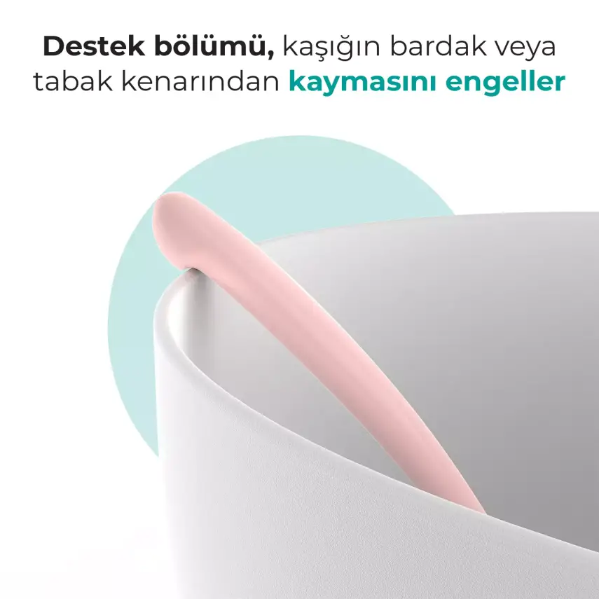 Mamajoo Beslenme Kaşığı ve Saklama Kutusu Powder Pink - 5