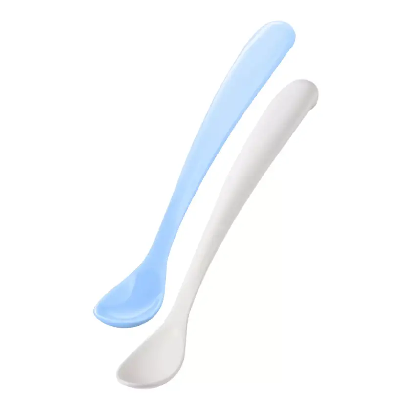 Mamajoo Beslenme Kaşığı&Saklama Kutusu Beyaz/Powder Blue 2li - 1