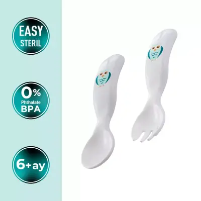 Mamajoo Çatal Kaşık Seti Baykuş - 2