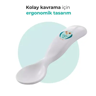 Mamajoo Çatal Kaşık Seti Baykuş - 3
