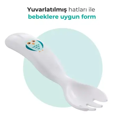 Mamajoo Çatal Kaşık Seti Baykuş - 4