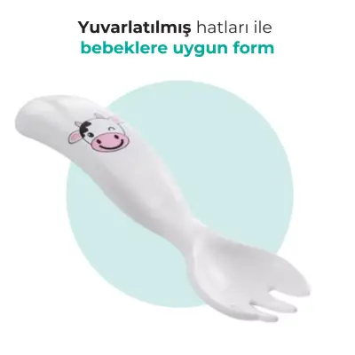 Mamajoo Çatal Kaşık Seti İnek - 4