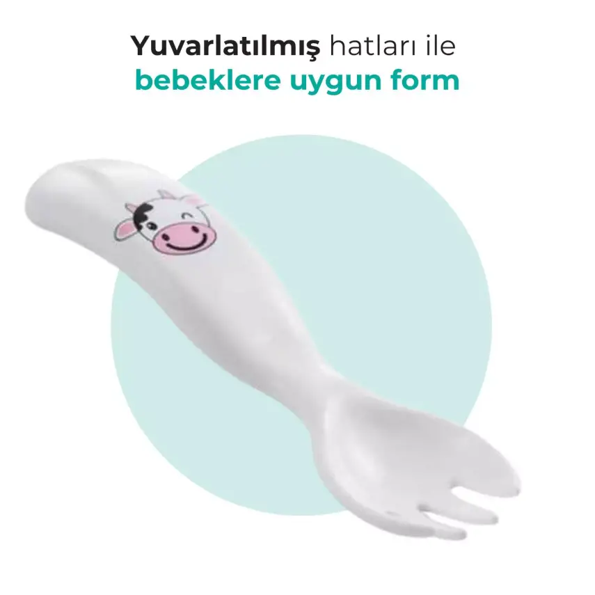 Mamajoo Çatal Kaşık Seti İnek - 4