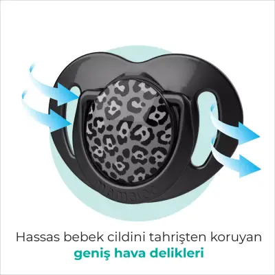 Mamajoo İkili Emzik & Sterilizasyon Saklama Kutusu 12+ Ay Antrasit Leopar - 5