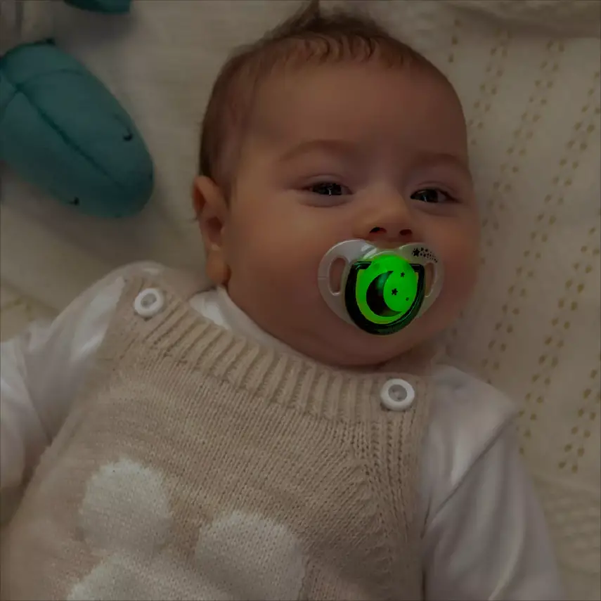 Mamajoo İkili Emzik & Sterilizasyon Saklama Kutusu Gece Gündüz 6+ Ay Pearl Black - 7