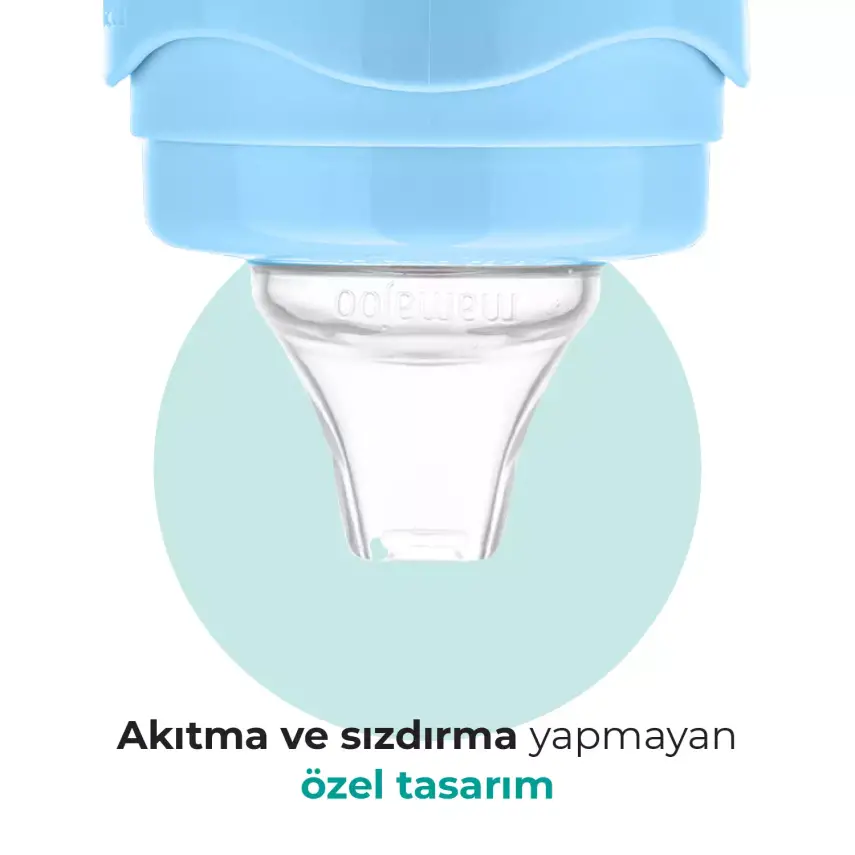 Mamajoo Kulplu Akıtmaz Eğitici Bardak 160 ml&Anti-Kolik Uç Powder Blue - 5