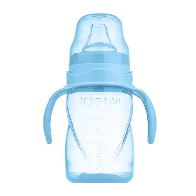 Mamajoo Kulplu Akıtmaz Eğitici Bardak 270 ml&Anti-Kolik Uç Powder Blue