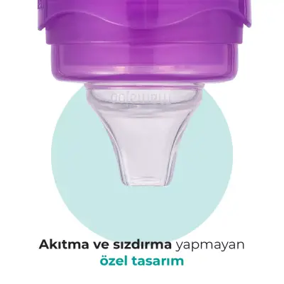 Mamajoo Kulplu Eğitici Bardak 160 ml Mor - 5