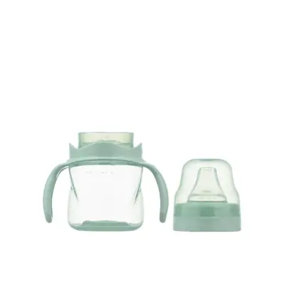 Mamajoo Kulplu Eğitici Bardak 160 ml Powder Green - 5