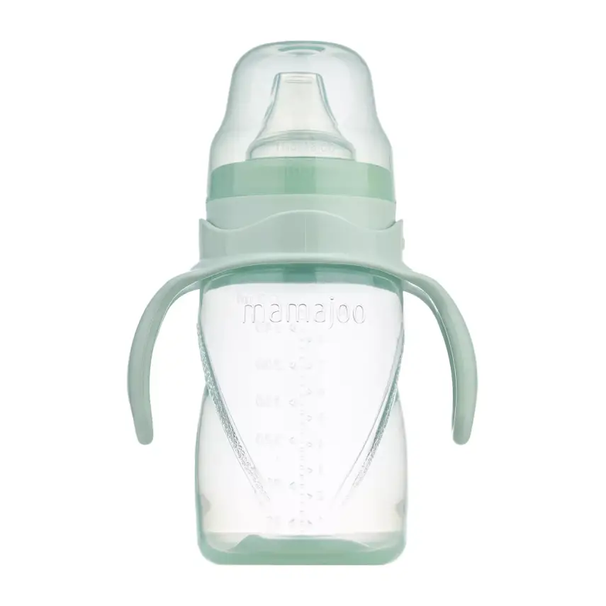 Mamajoo Kulplu Eğitici Bardak 270 ml Powder Green - 1