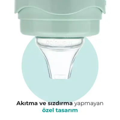 Mamajoo Kulplu Eğitici Bardak 270 ml Powder Green - 5