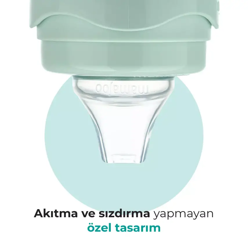 Mamajoo Kulplu Eğitici Bardak 270 ml Powder Green - 5