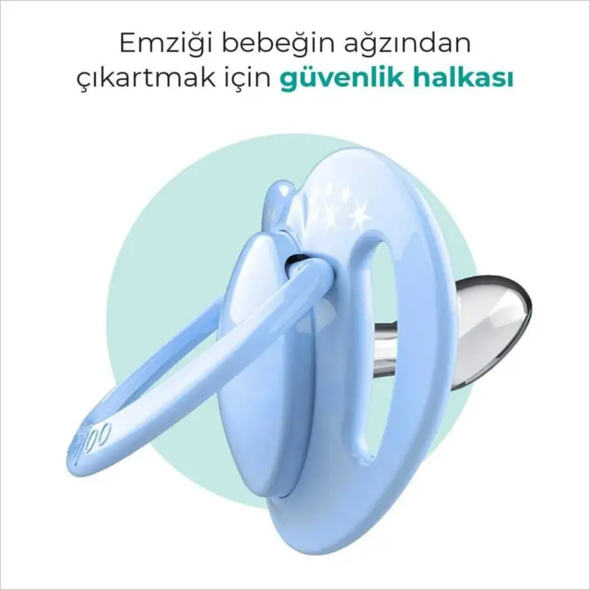 Mamajoo Ortodontik Silikon Emzik Sterilizasyon & Saklama Kutusu 0Ay+ Powder Blue 2li - 5