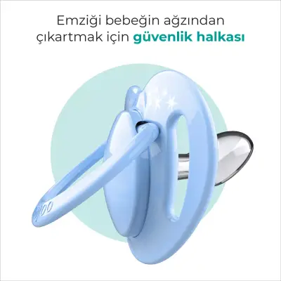 Mamajoo Ortodontik Silikon Emzik Sterilizasyon & Saklama Kutusu 6Ay+ Powder Blue 2li - 4