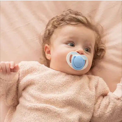 Mamajoo Ortodontik Silikon Emzik Sterilizasyon & Saklama Kutusu 6Ay+ Powder Blue 2li - 7