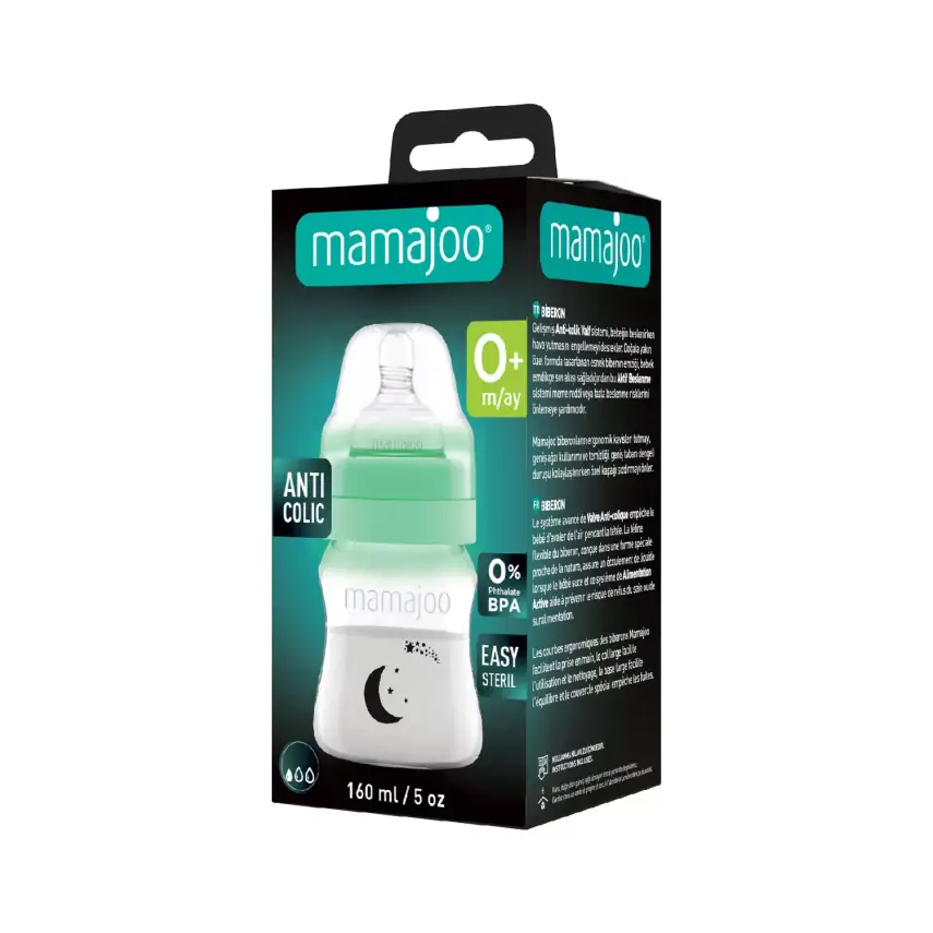 Mamajoo PP Biberon 160 ml & Gece ve Gündüz Biberon Emziği - 8