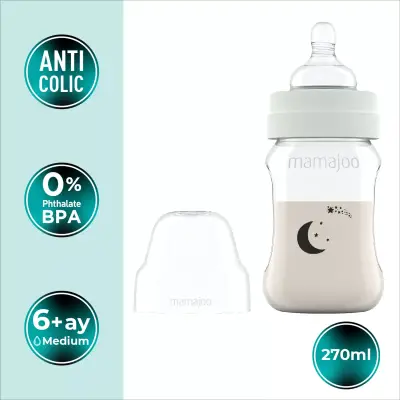 Mamajoo PP Biberon 270 ml & Gece ve Gündüz Biberon Emziği (1)