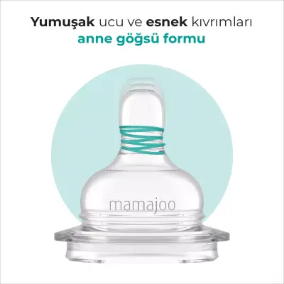 Mamajoo PP Biberon 270 ml & Gece ve Gündüz Biberon Emziği - 4