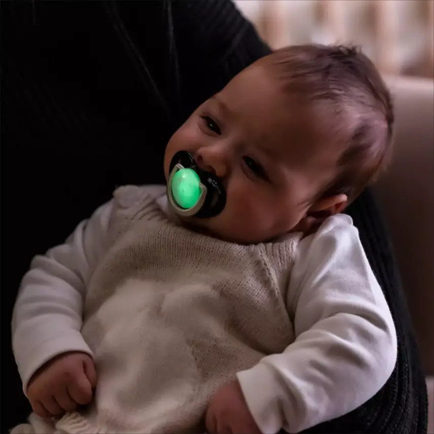 Mamajoo Silikon Emzik 2li Gece ve Gündüz & Sterilizasyon Saklama Kutusu 12+ Ay Black Pearl - 7