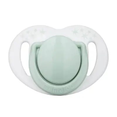 Mamajoo Silikon Emzik 2li & Sterilizasyon Saklama Kutusu 0+ Ay Powder Green (1)