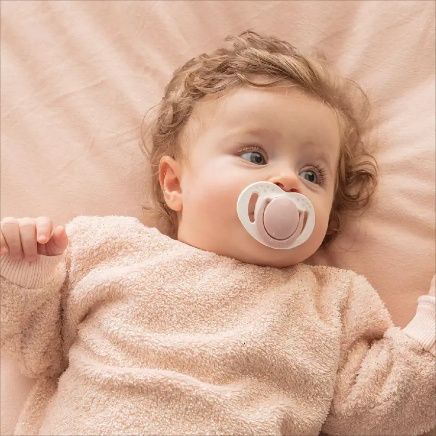 Mamajoo Silikon Emzik 2li & Sterilizasyon Saklama Kutusu 12+ Ay Powder Pink - 7