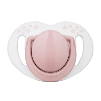 Mamajoo Silikon Emzik 2li & Sterilizasyon Saklama Kutusu 6+ Ay Powder Pink (1)