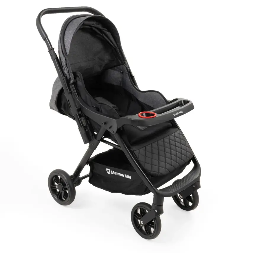 Mamma Mia Double Way Çift Yönlü Bebek Arabası Antrasit - 5