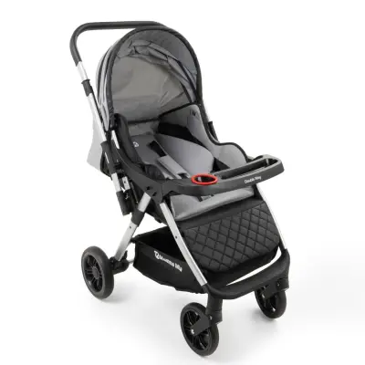 Mamma Mia Double Way Çift Yönlü Bebek Arabası Gri - 6