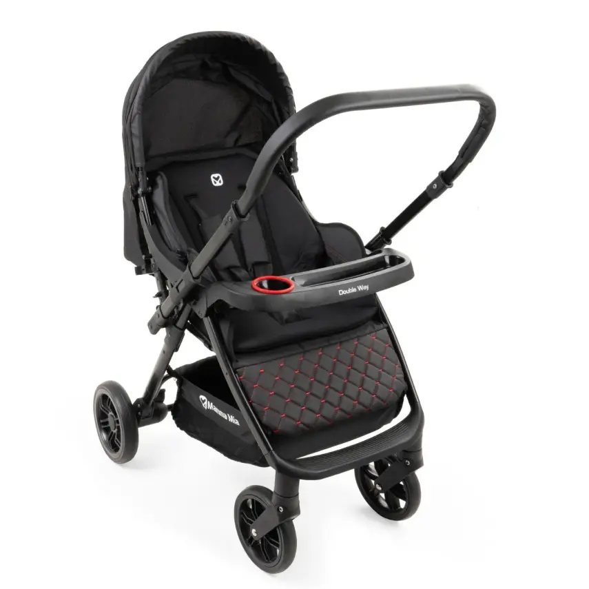 Mamma Mia Double Way Çift Yönlü Bebek Arabası Siyah - 6