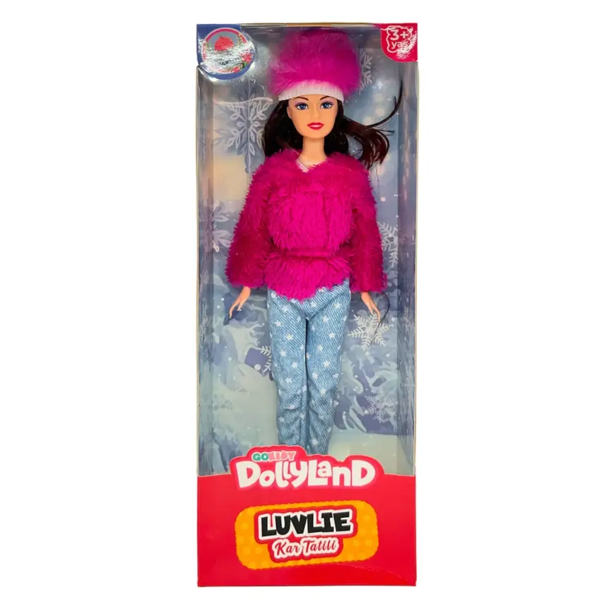 Manken Bebek Kışlık Elbiseli Kutulu Oyuncak - 2