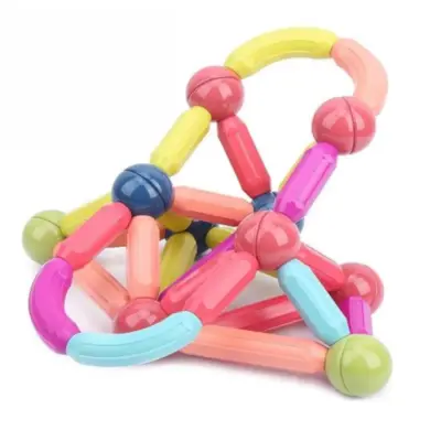 Manyetik Yap Boz Çubuklar ve Toplar Eğitici Oyun Seti 25 Parça - 3