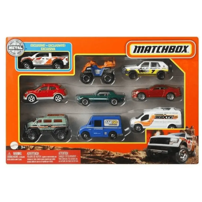 Matchbox Dokuzlu Araba Seti - 1