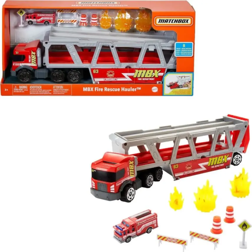 Matchbox Taşıyıcı İtfaiye Aracı Oyun Seti - 1