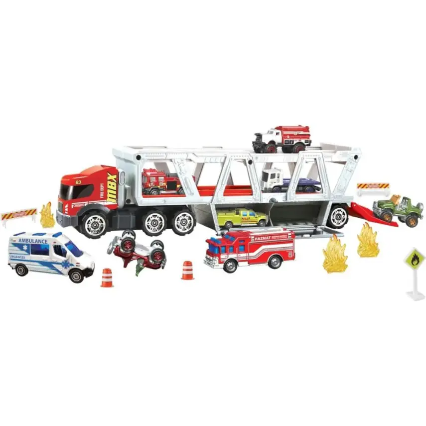 Matchbox Taşıyıcı İtfaiye Aracı Oyun Seti - 4