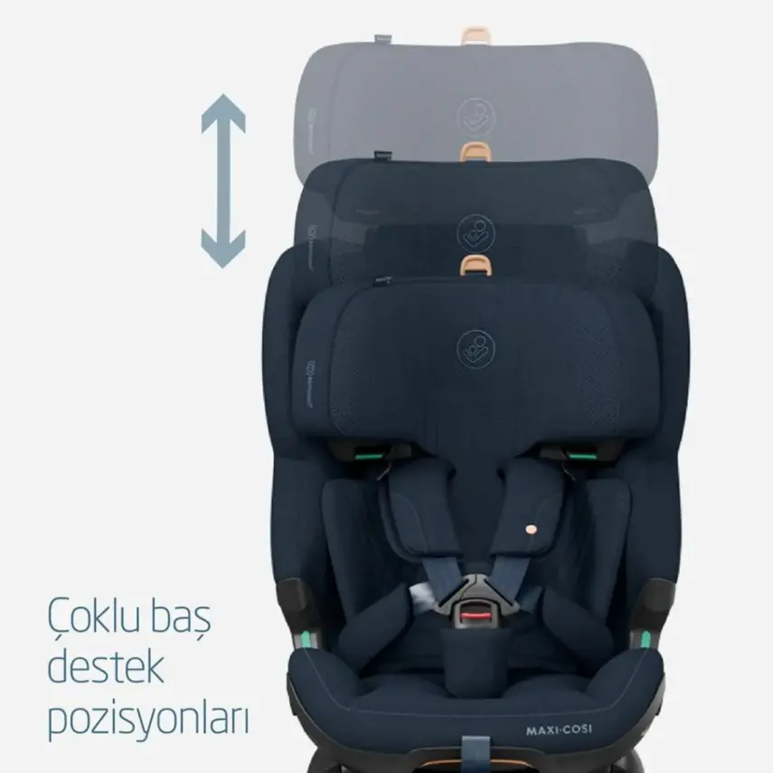 Maxi-Cosi Emerald 360 Pro I-size Araç Dışına Çıkabilen Isofix'li Dönebilir Yatabilir Slidetech Oto Koltuğu 0-36 Kg Authentic Blue - 8