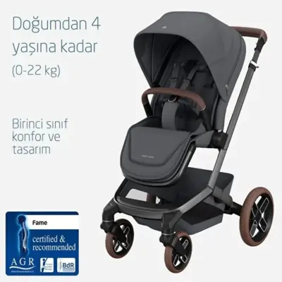 Maxi-Cosi  Fame Çift Yönlü Kolay Katlanabilen Bebek Arabası Twillic Graphite  - 5