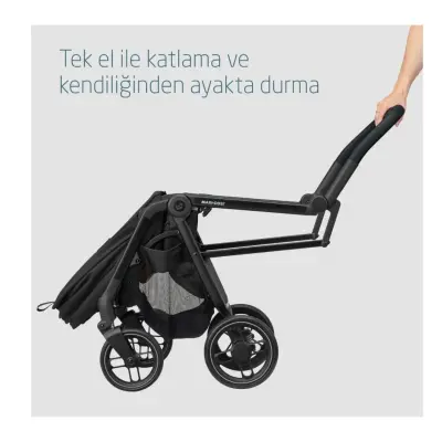 Maxi-Cosi Leona2 Bebek Arabası Essential Black - 5