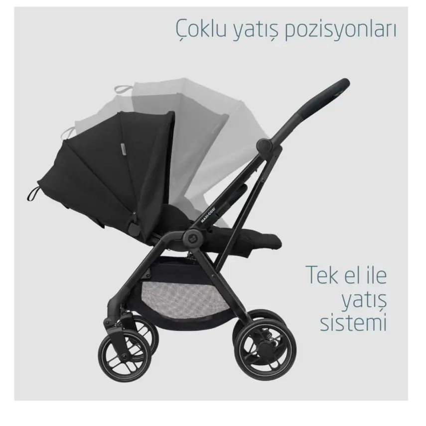 Maxi-Cosi Leona2 Bebek Arabası Essential Black - 6