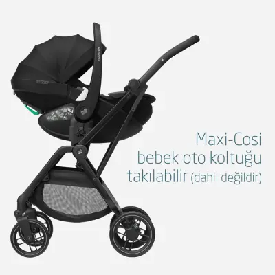 Maxi-Cosi Leona2 Çift Yönlü Tek Elle Katlanabilir Bebek Arabası Twillic Black - 8