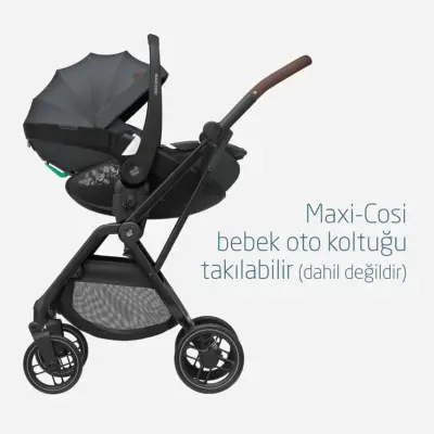 Maxi-Cosi Leona2 Çift Yönlü Tek Elle Katlanabilir Bebek Arabası Twillic Graphite - 7