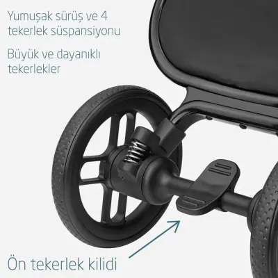 Maxi-Cosi Leona2 Çift Yönlü Uzatılabilir Sırt Desteği Tam Yatabilir Bebek Arabası Twillic Green - 4