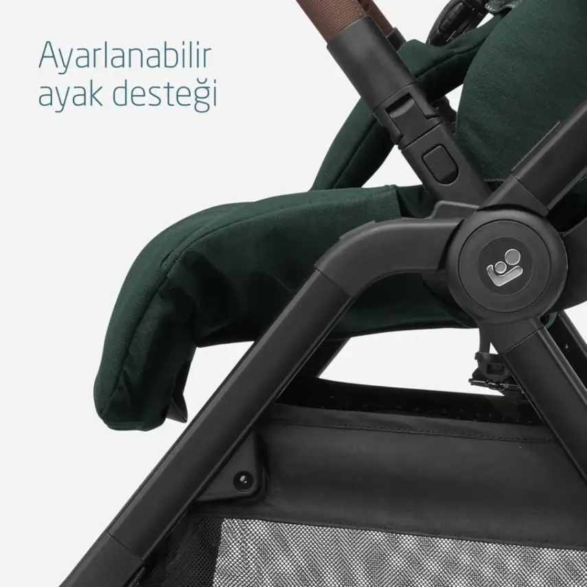 Maxi-Cosi Leona2 Çift Yönlü Uzatılabilir Sırt Desteği Tam Yatabilir Bebek Arabası Twillic Green - 15
