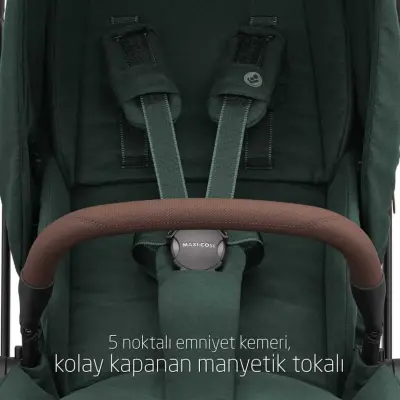 Maxi-Cosi Leona2 Çift Yönlü Uzatılabilir Sırt Desteği Tam Yatabilir Bebek Arabası Twillic Green - 16