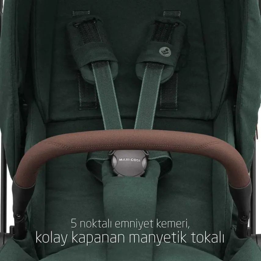 Maxi-Cosi Leona2 Çift Yönlü Uzatılabilir Sırt Desteği Tam Yatabilir Bebek Arabası Twillic Green - 16