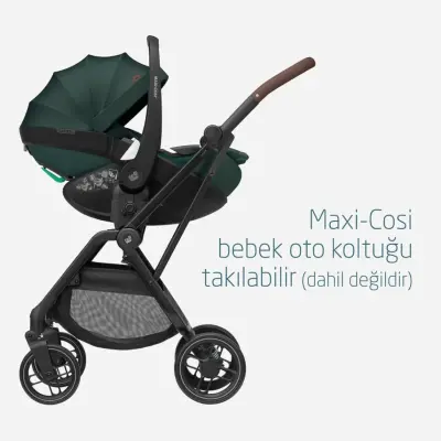 Maxi-Cosi Leona2 Çift Yönlü Uzatılabilir Sırt Desteği Tam Yatabilir Bebek Arabası Twillic Green - 8