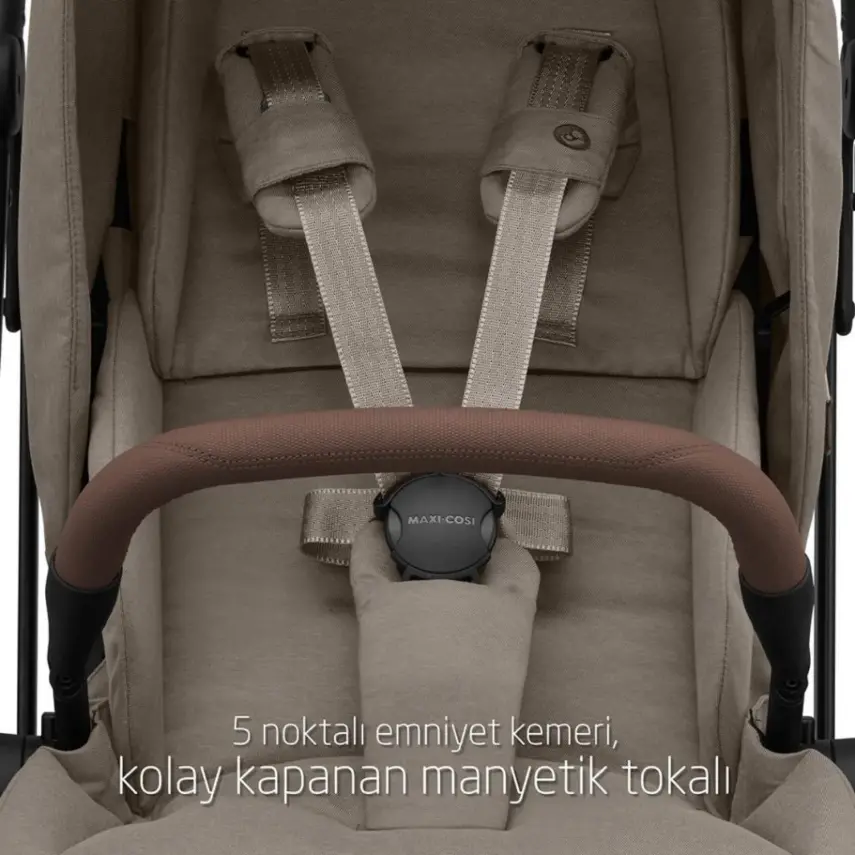 Maxi-Cosi Leona2 Çift Yönlü Uzatılabilir Sırt Desteği Tam Yatabilir Bebek Arabası Twillic Truffle - 17